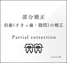 部分矯正前歯(すきっ歯・隙間)の矯正